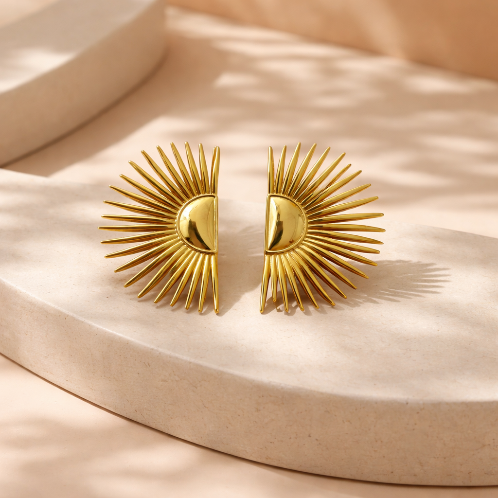 Helios earrings (gold)