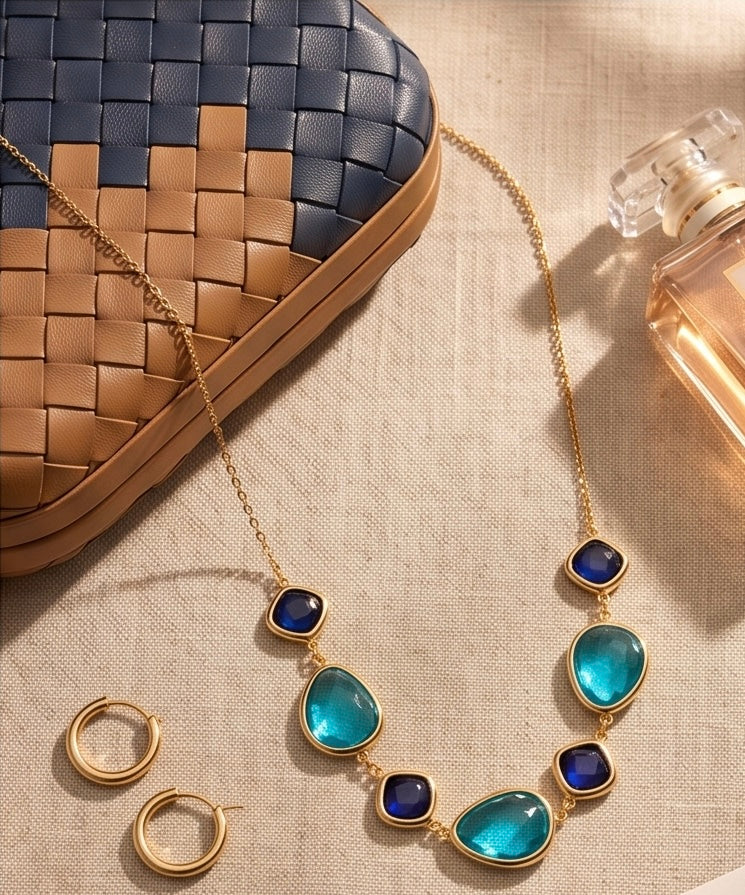 Medina necklace (blue)