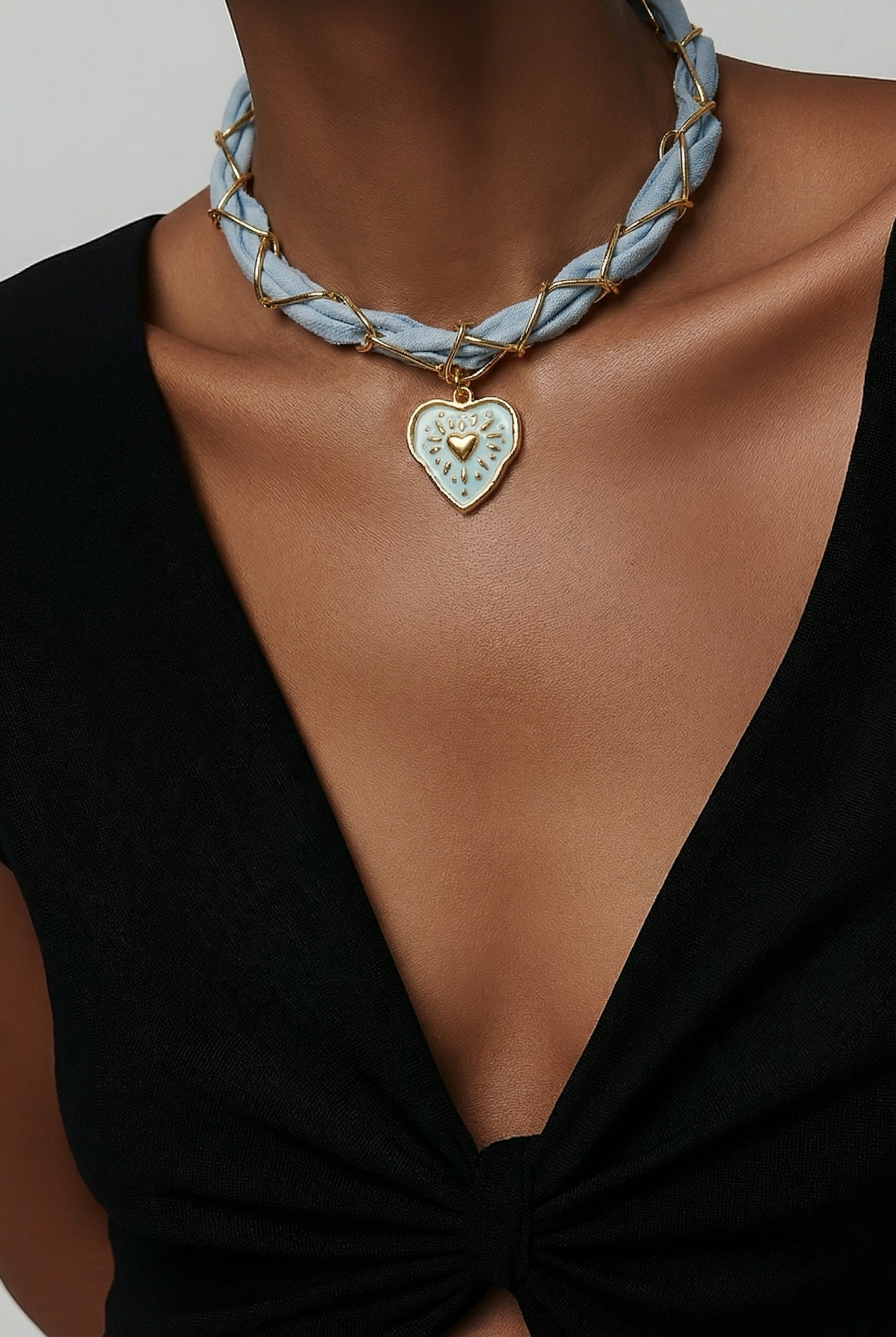 Faidra necklace (blue)