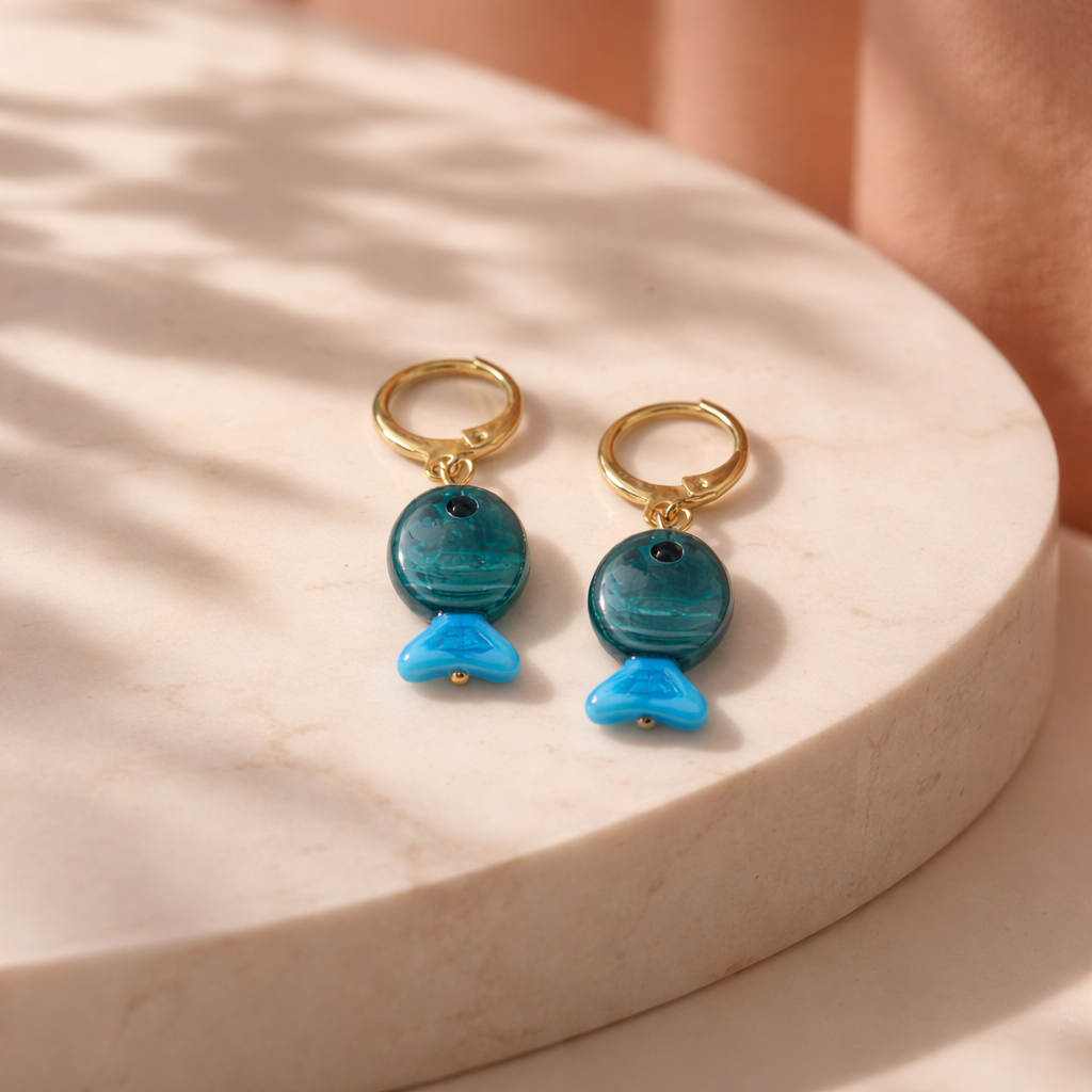 Simi earrings (blue)