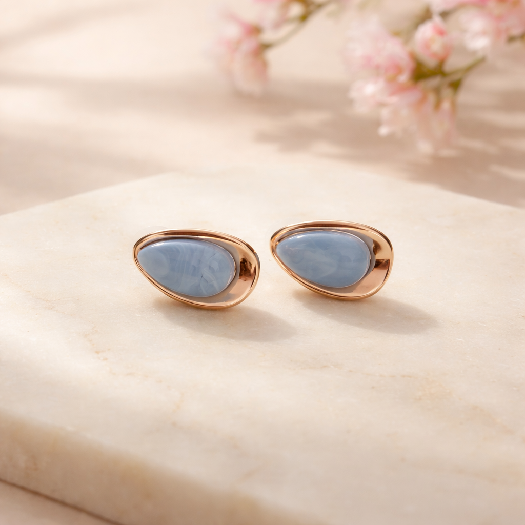 Marlin earrings (blue)