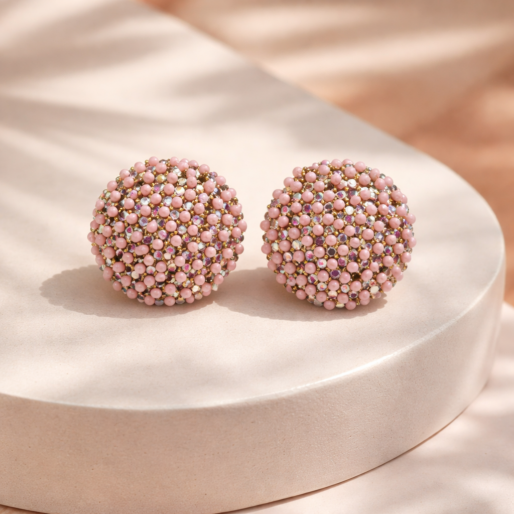 Lollipop earrings (pink)