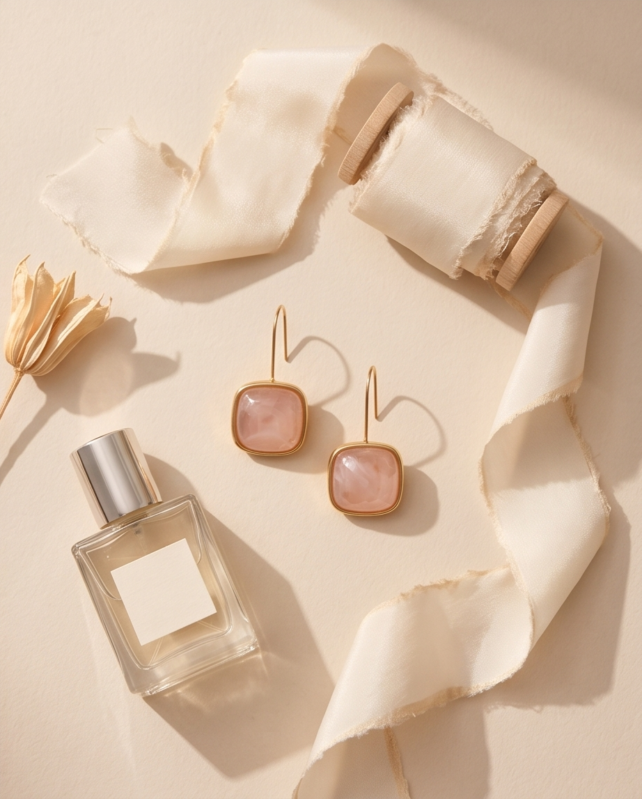 Christy earrings (light pink)