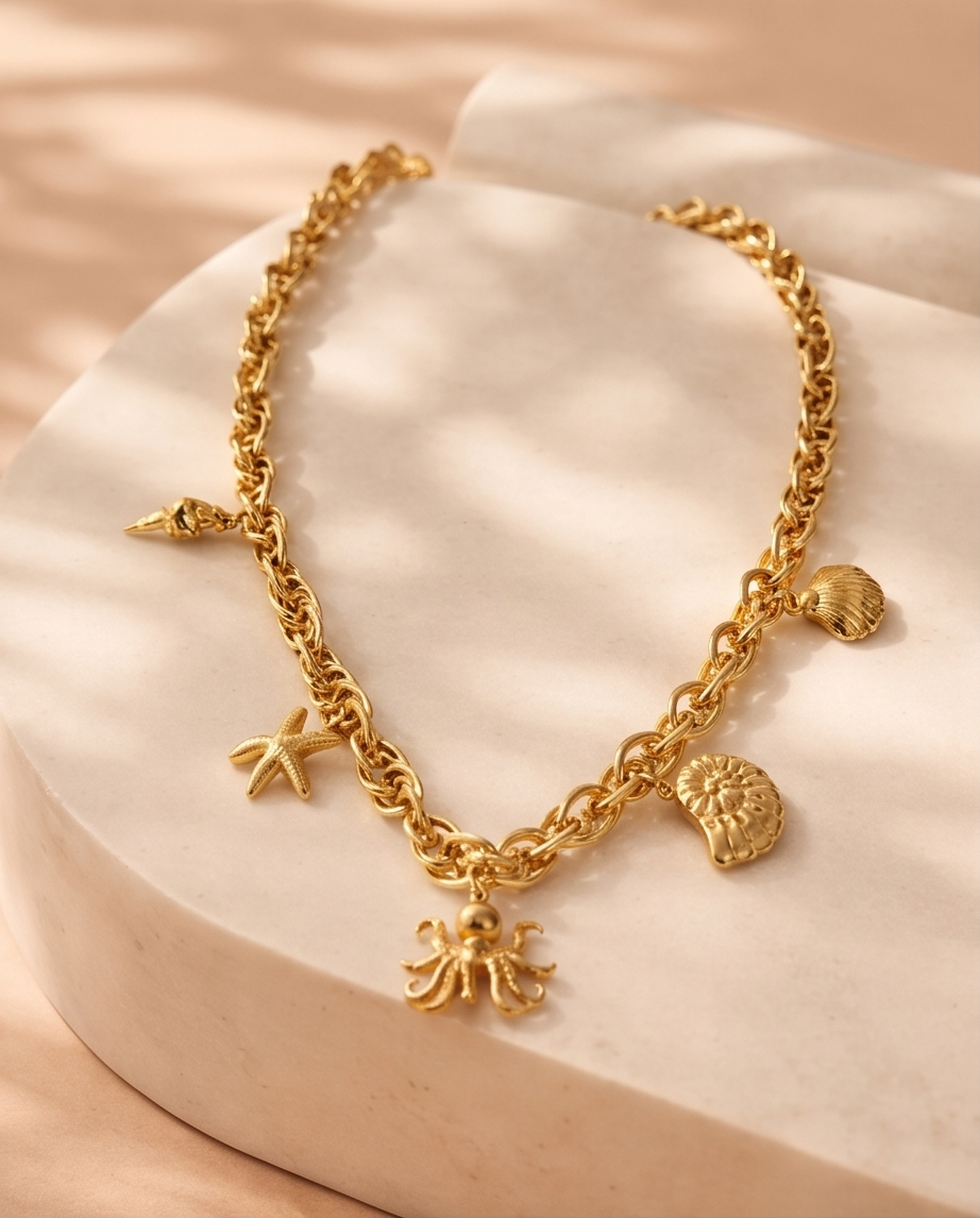 Soleil charm necklace