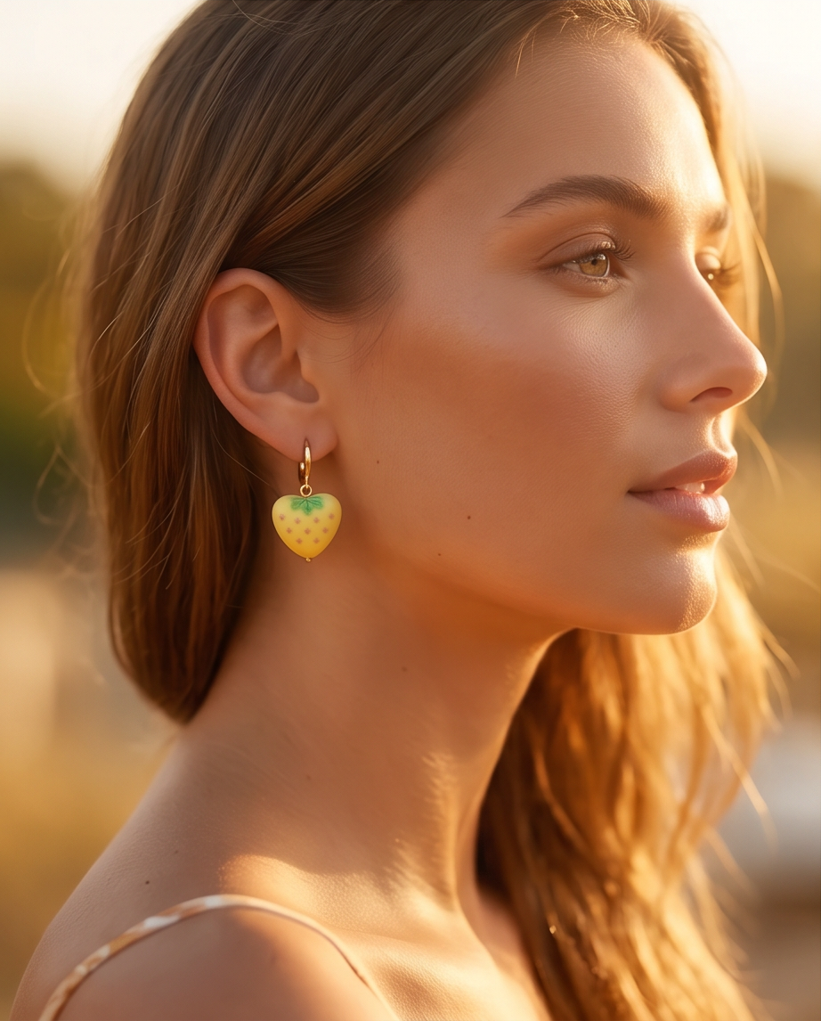 Fruity earrings (yellow)