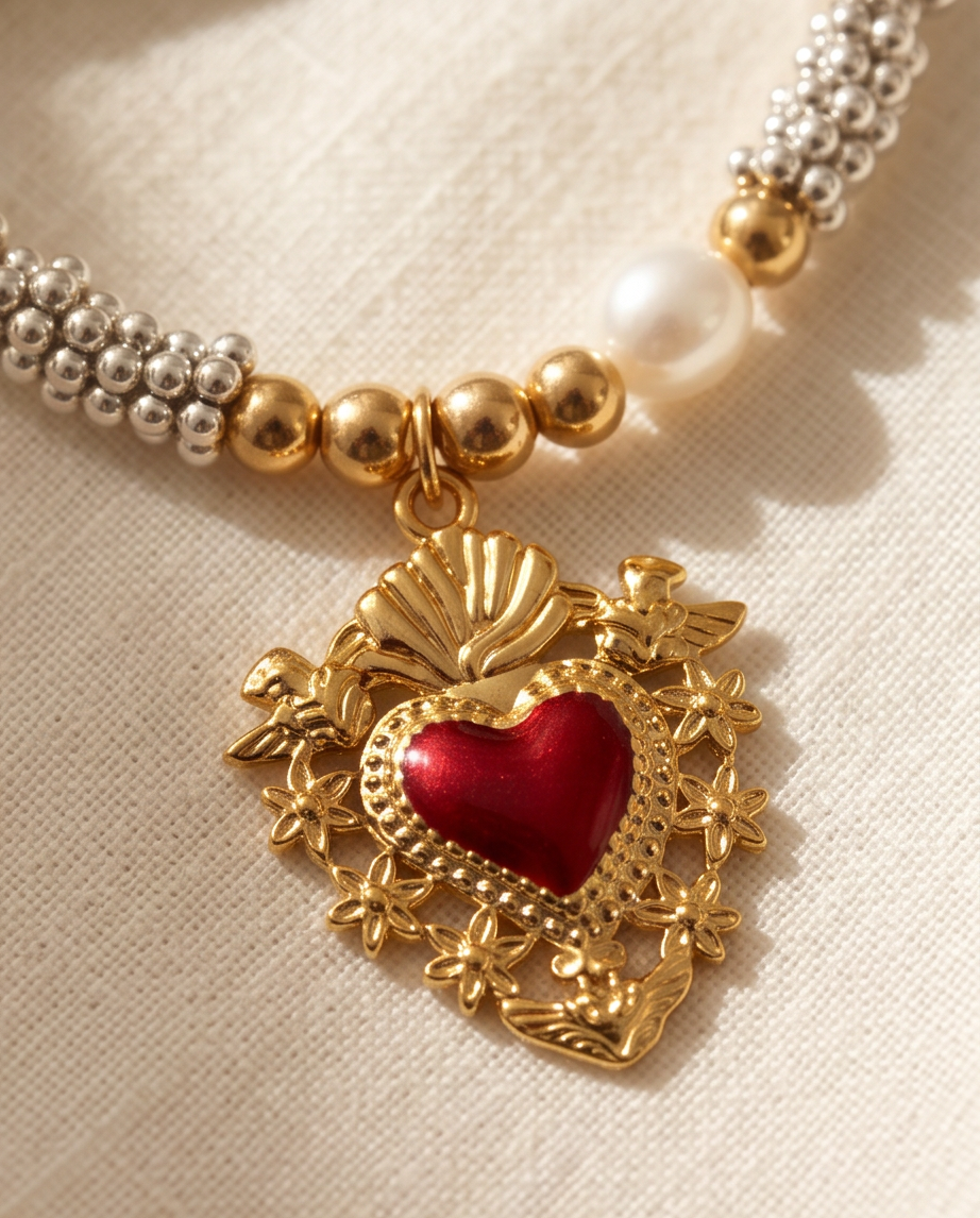 Vintage heart bracelet