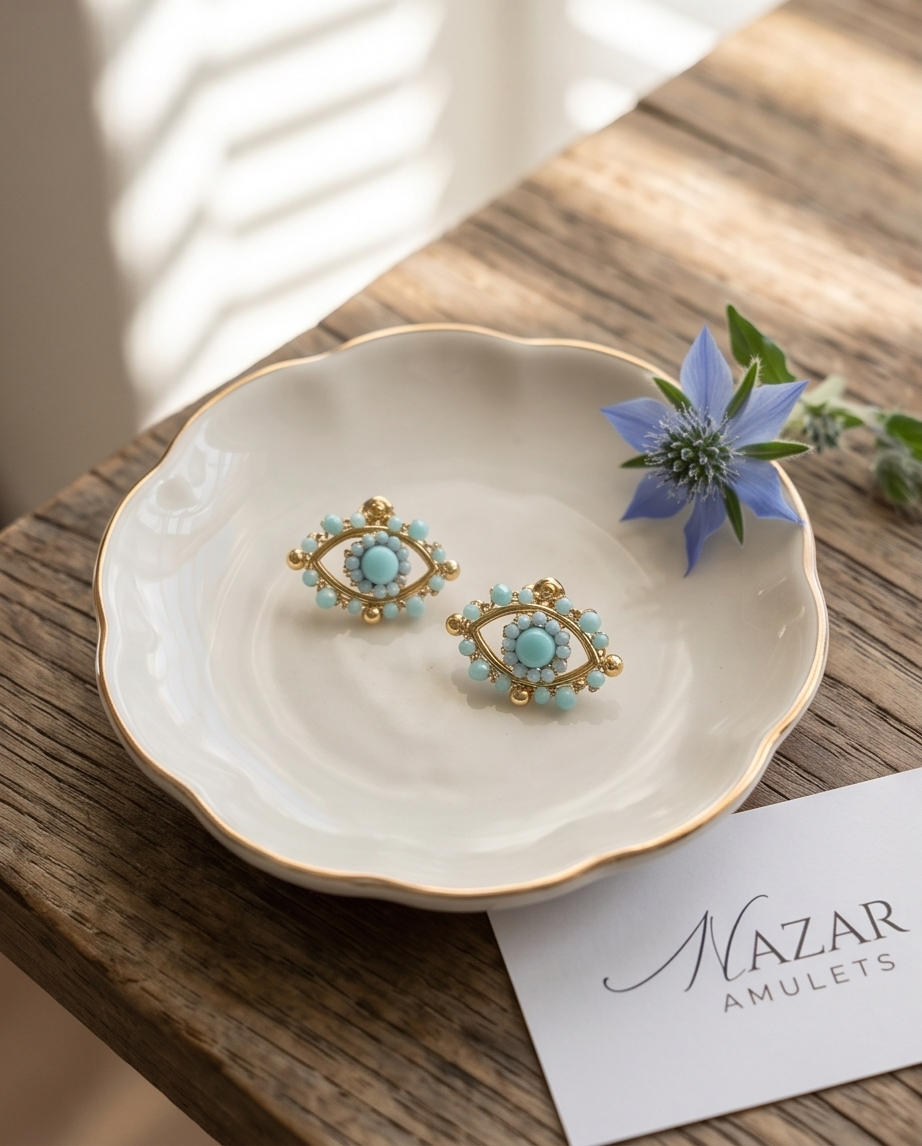 Eyelyne earrings (turquoise)