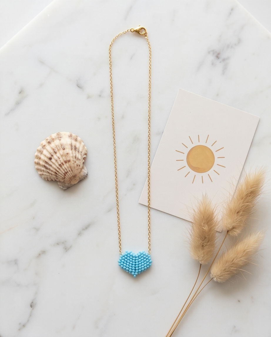 Sugar heart (light blue)