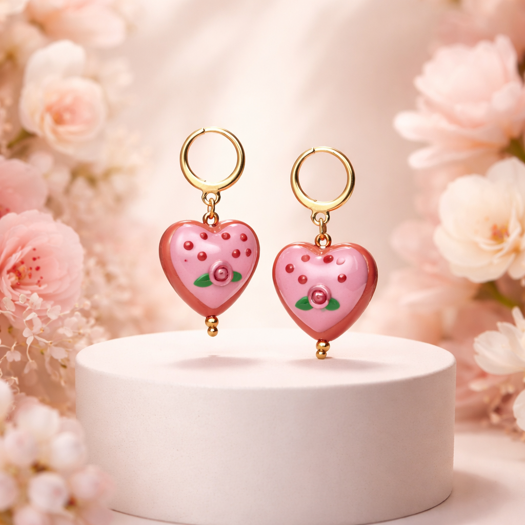 Flower Murano earrings