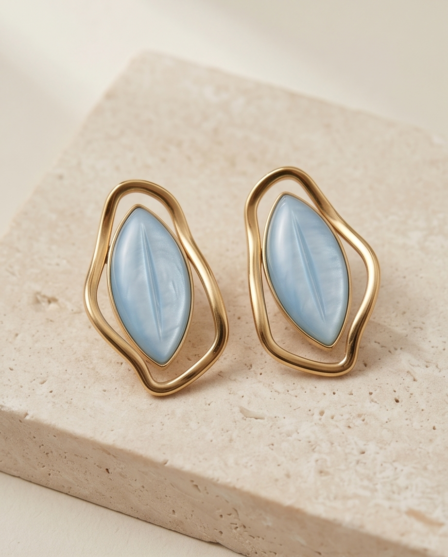 Emeline earrings (light blue)