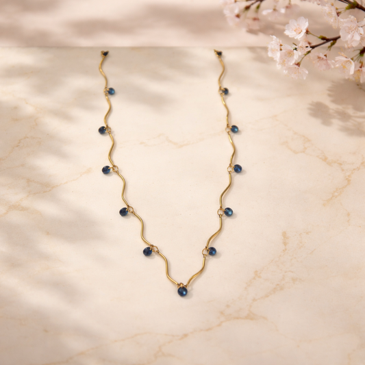 Cencia necklace (blue black)