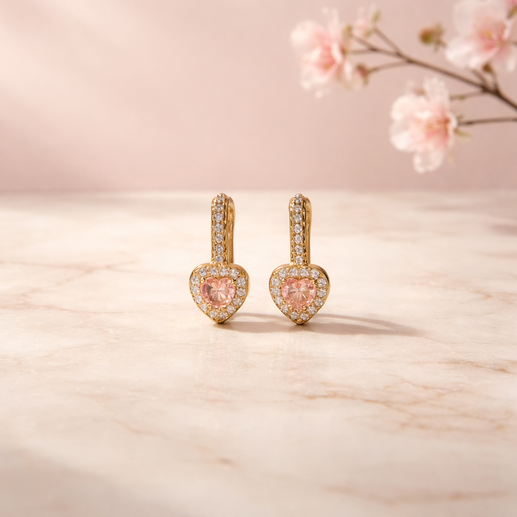 Livia earrings (pink)