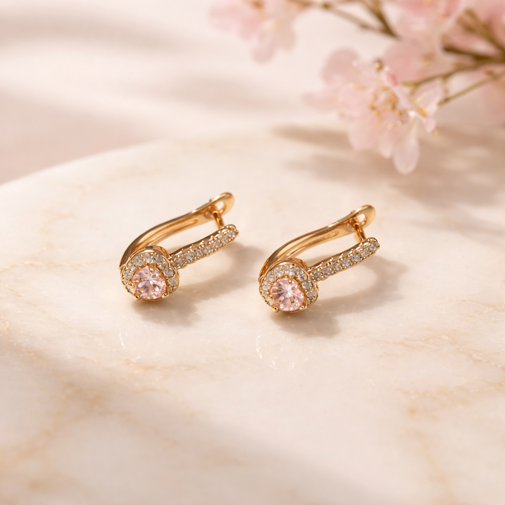 Livia earrings (pink)