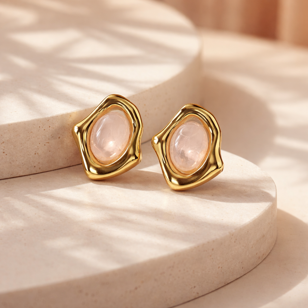 Ofelia earrings(light pink)