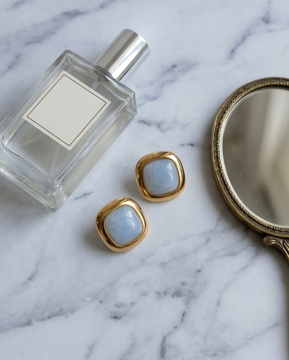 Diana earrings (blue)