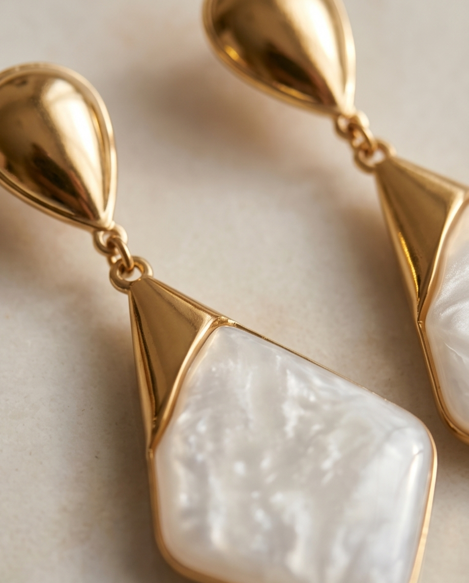 Bibiane earrings (white)