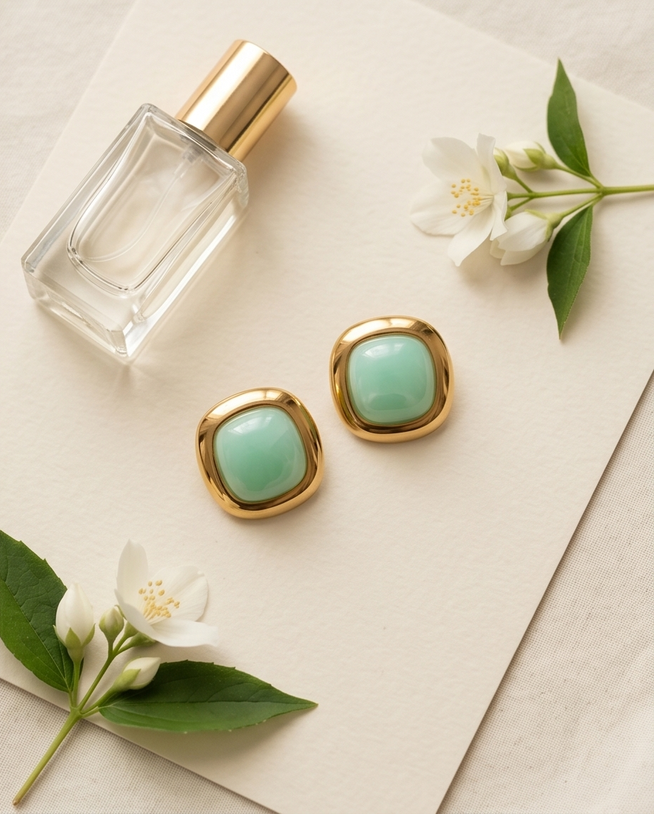 Diana earrings (mint)