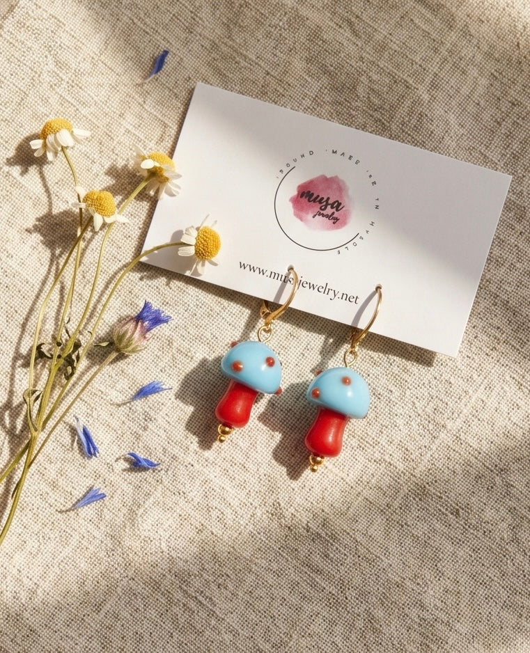 Mushrooms earrings