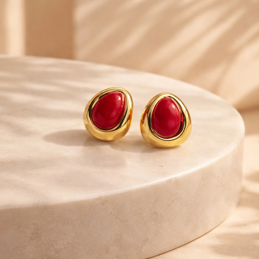Boni earrings (φούξια)