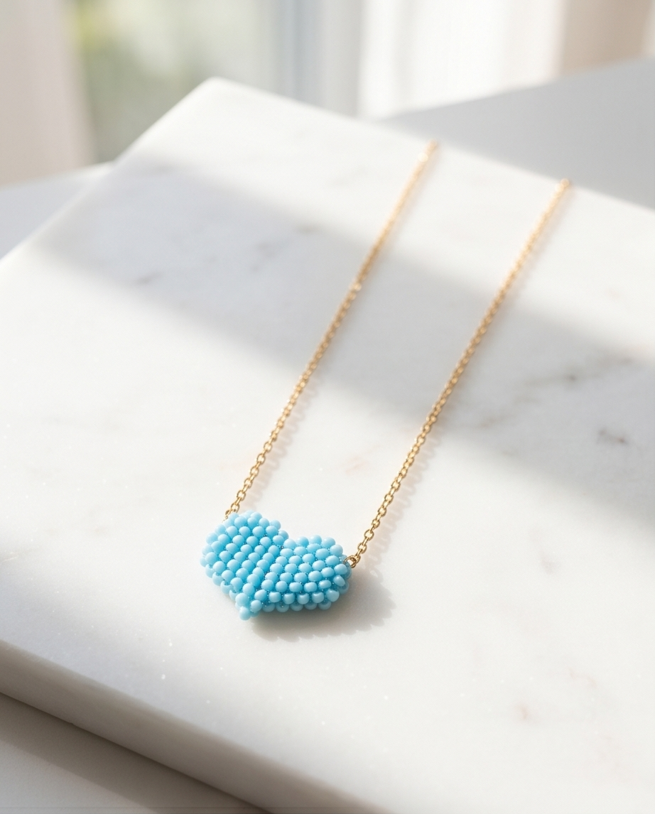 Sugar heart (light blue)