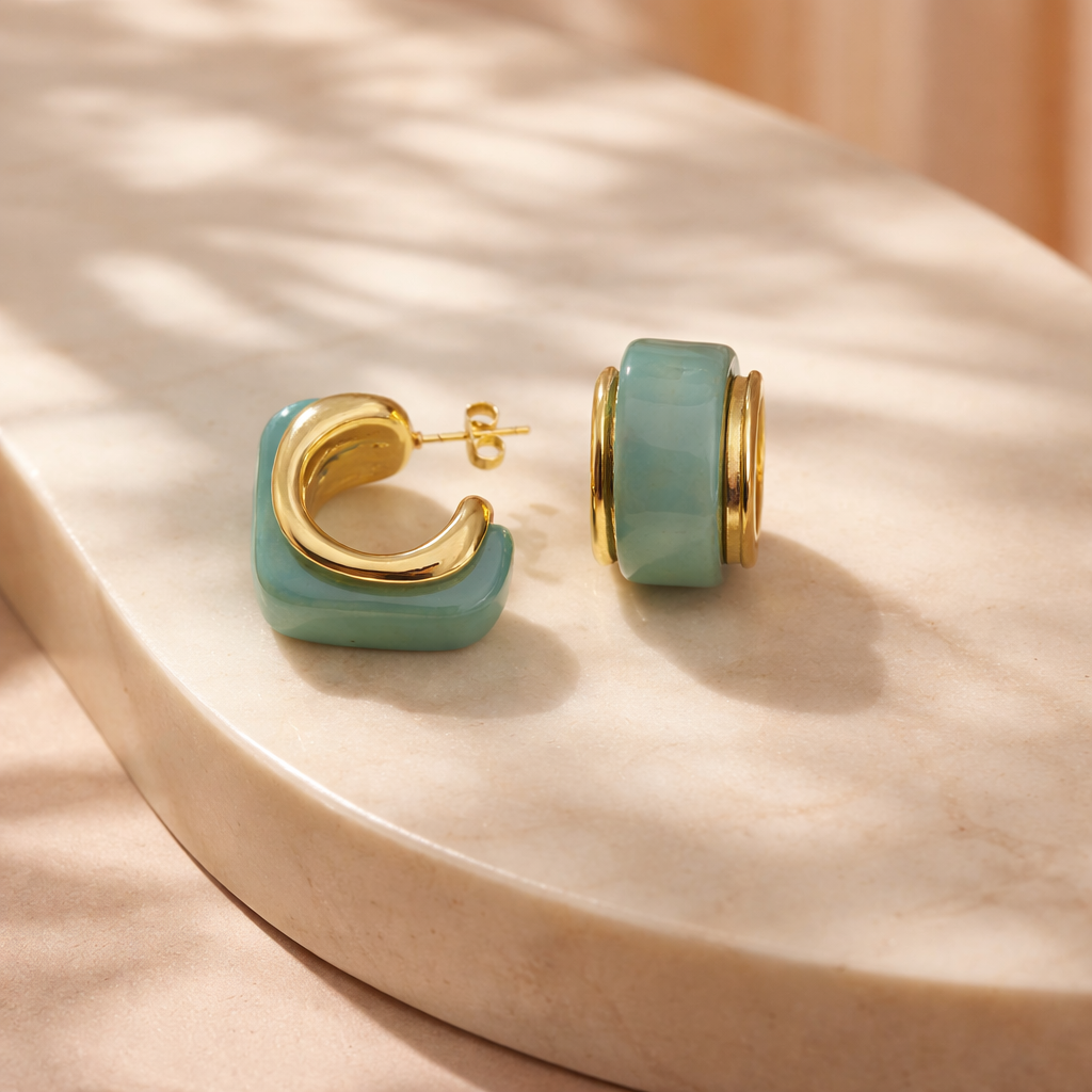 Paros earrings (mint)