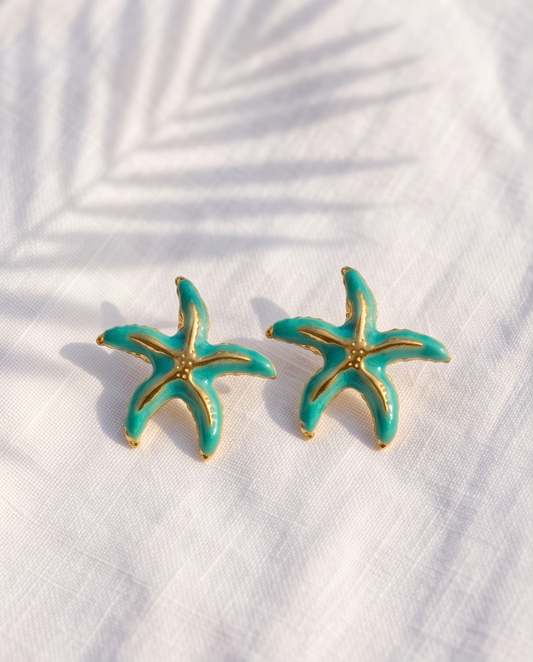 Mint-turquoise starfish