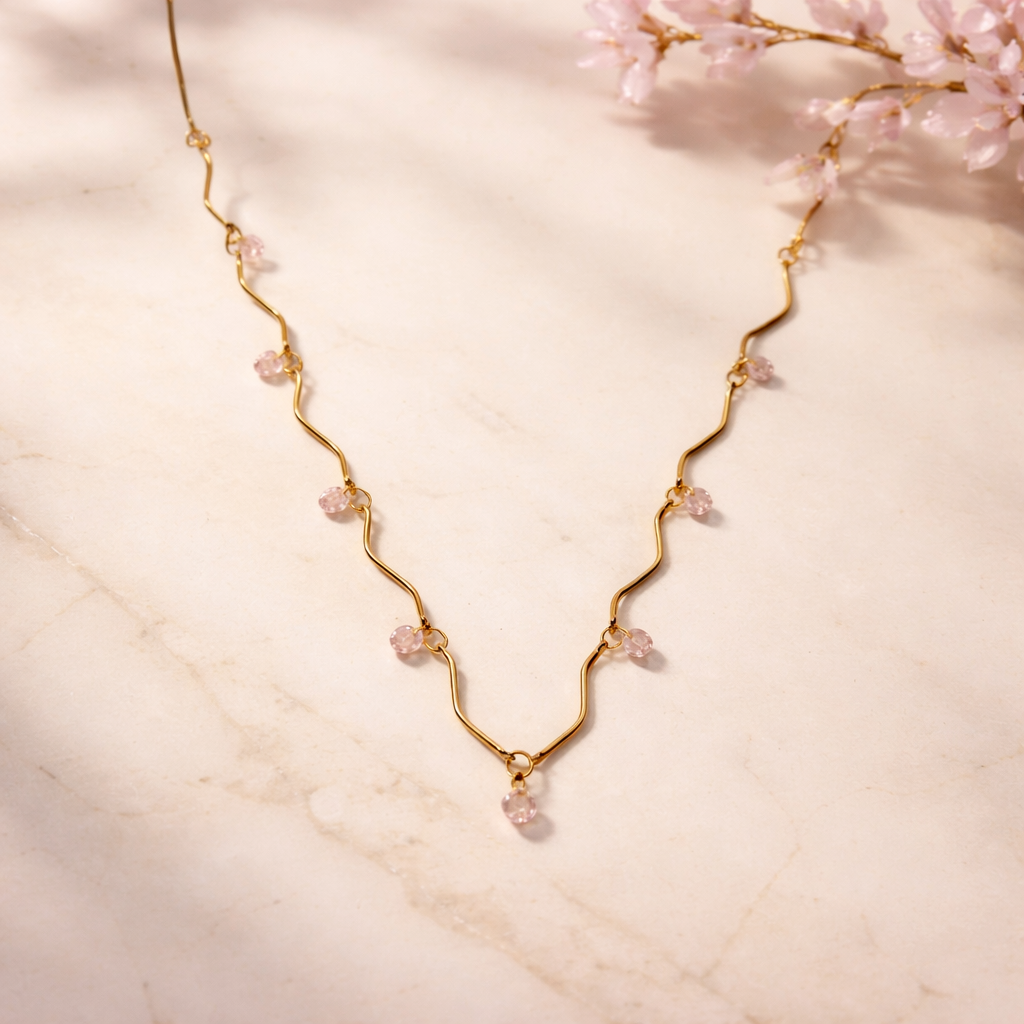 Cencia necklace (pink)
