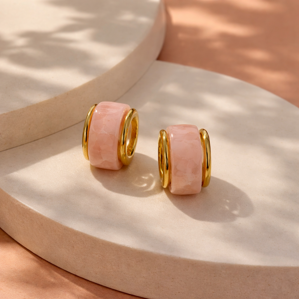 Paros earrings (pink)