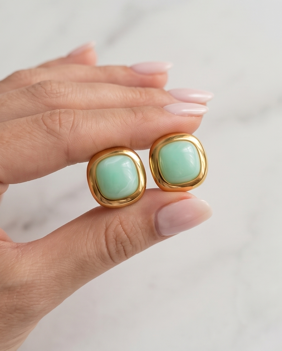 Diana earrings (mint)
