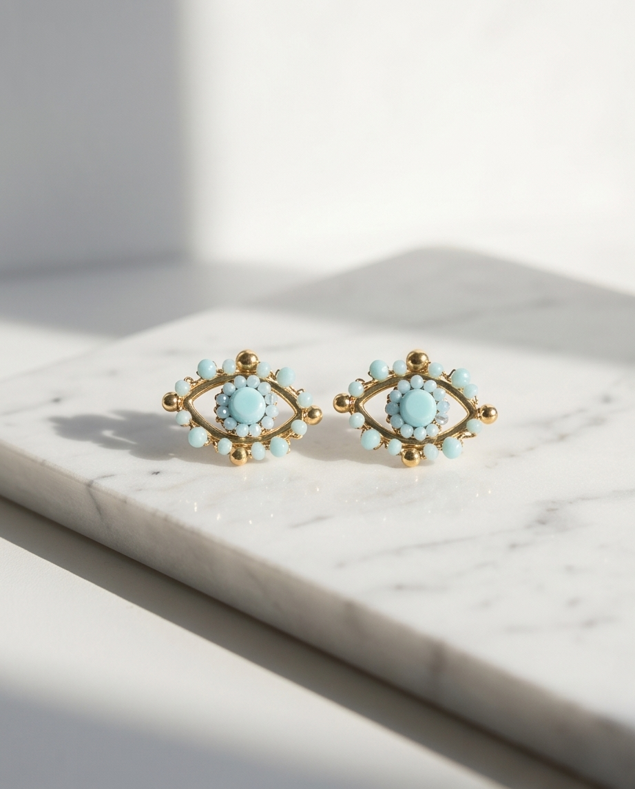 Eyelyne earrings (turquoise)