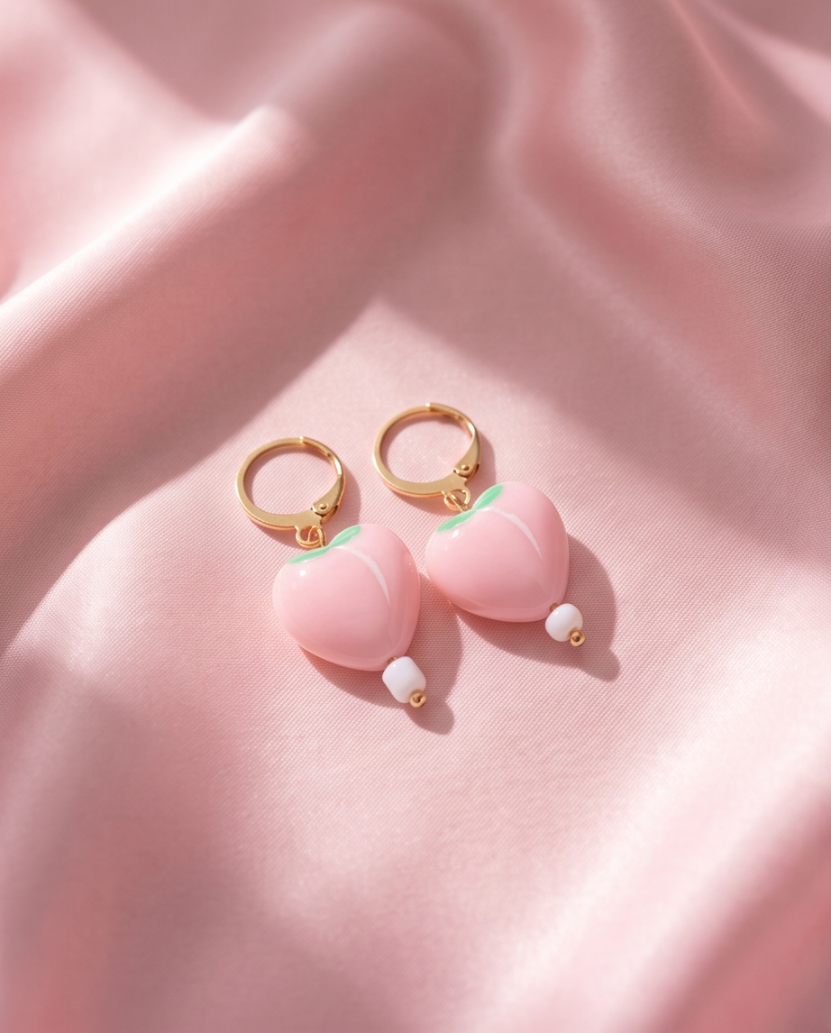 Fruity earrings (peach)