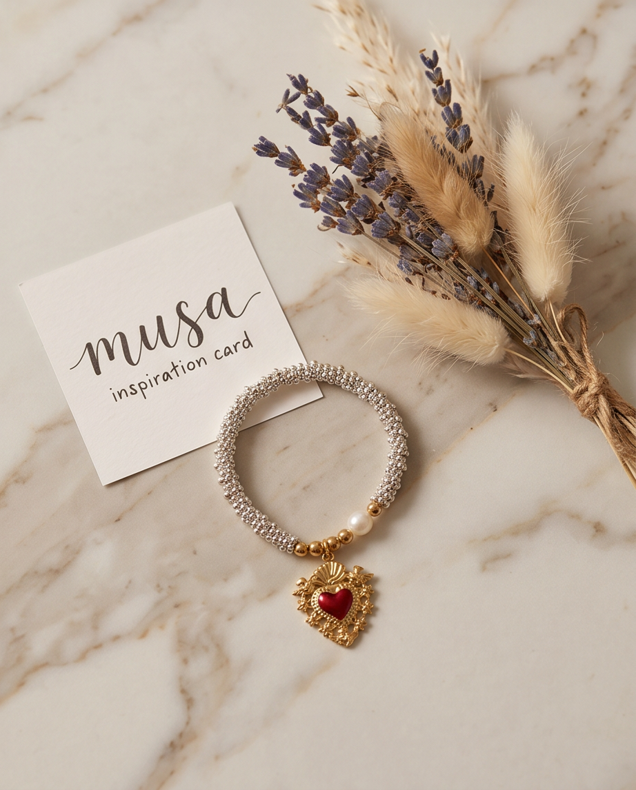 Vintage heart bracelet