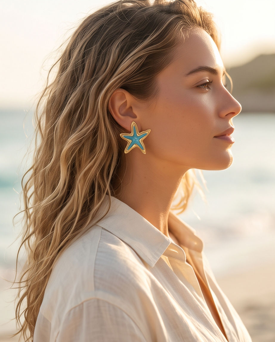 Big starfish (turquoise)