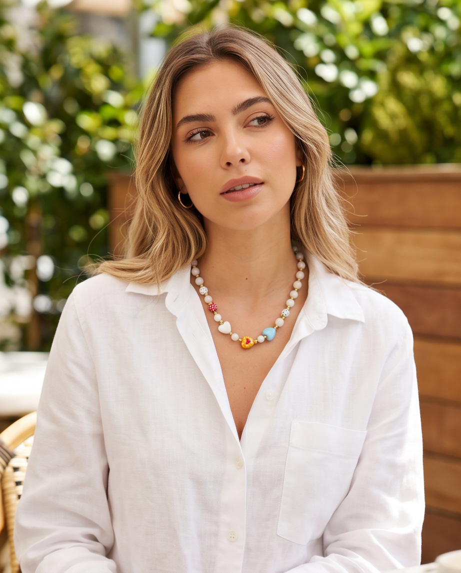Niriida necklace (white)