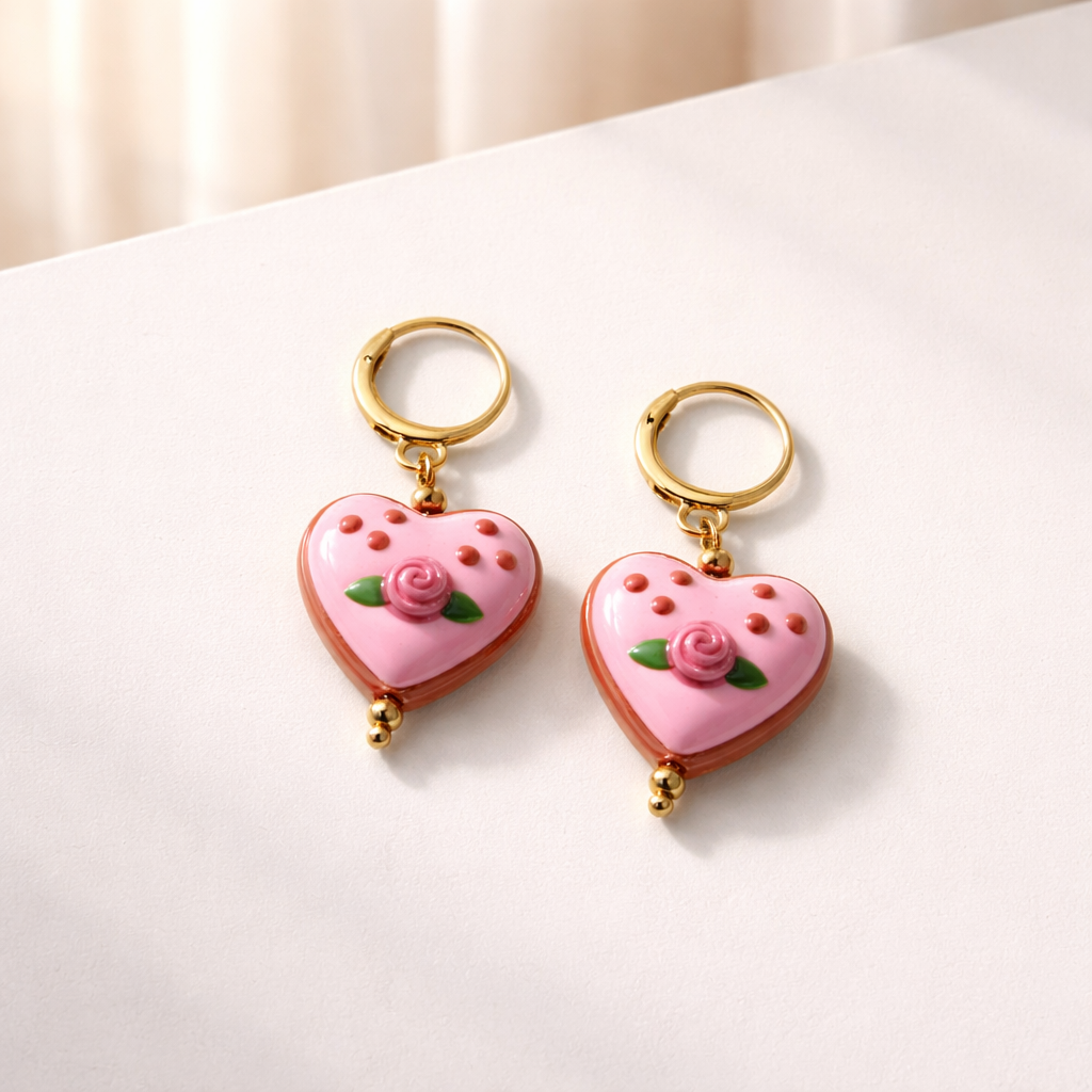 Flower Murano earrings