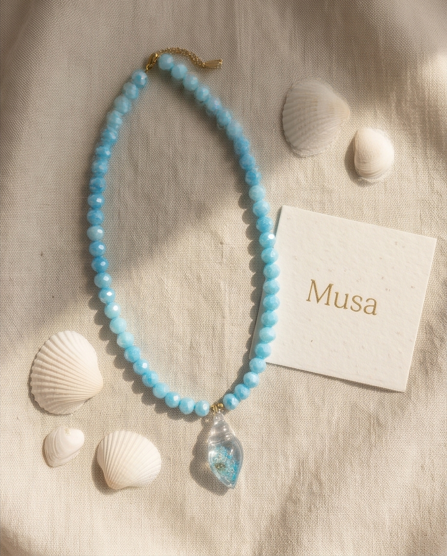 Paxoi necklace (blue)