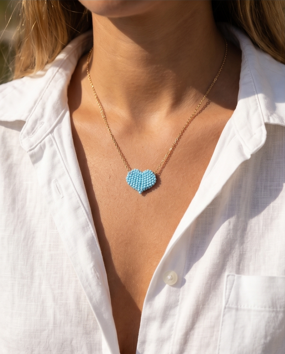 Sugar heart (light blue)