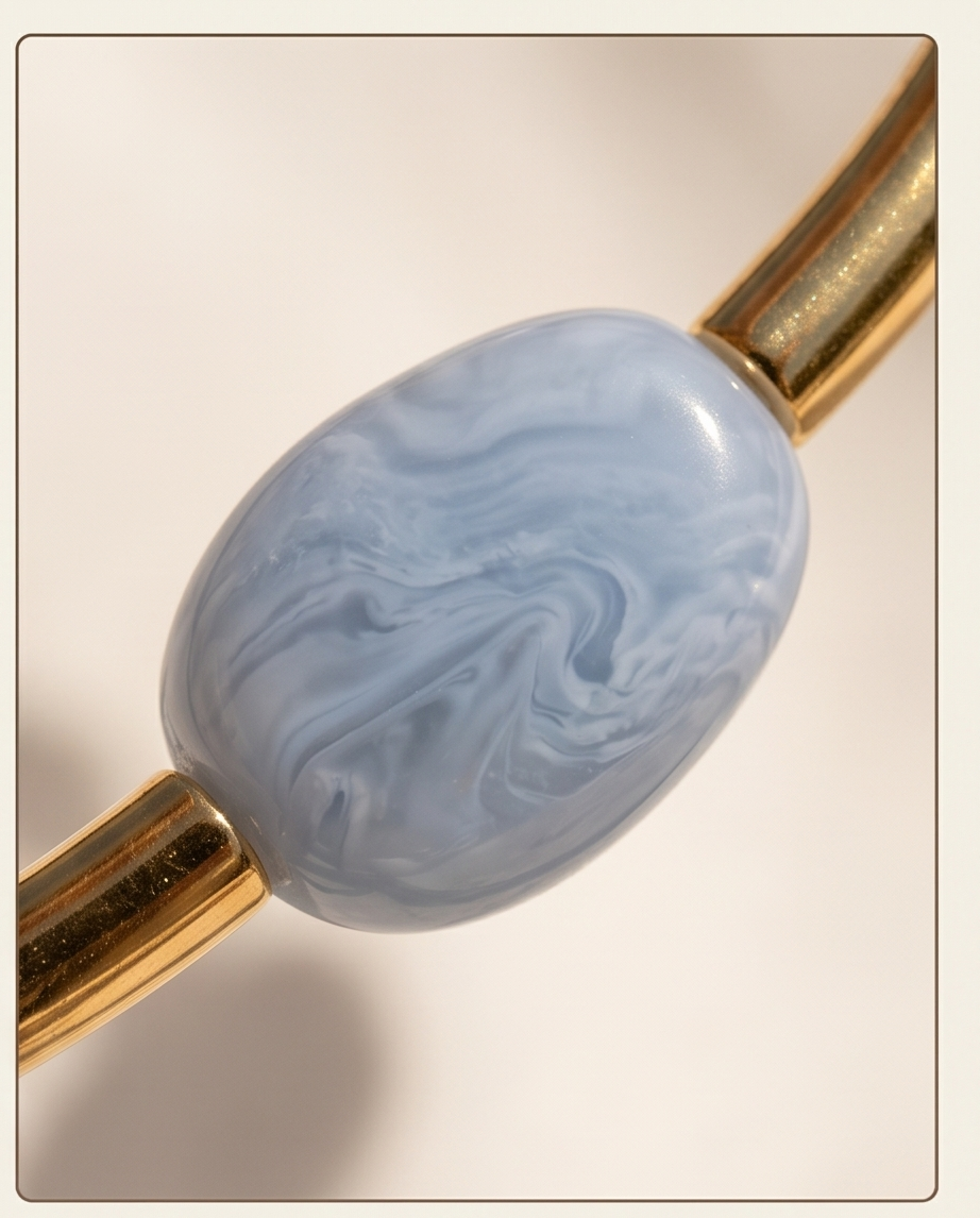 Siros necklace (blue)