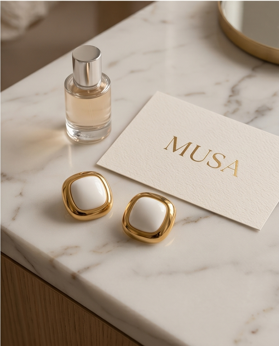 Diana earrings (white)