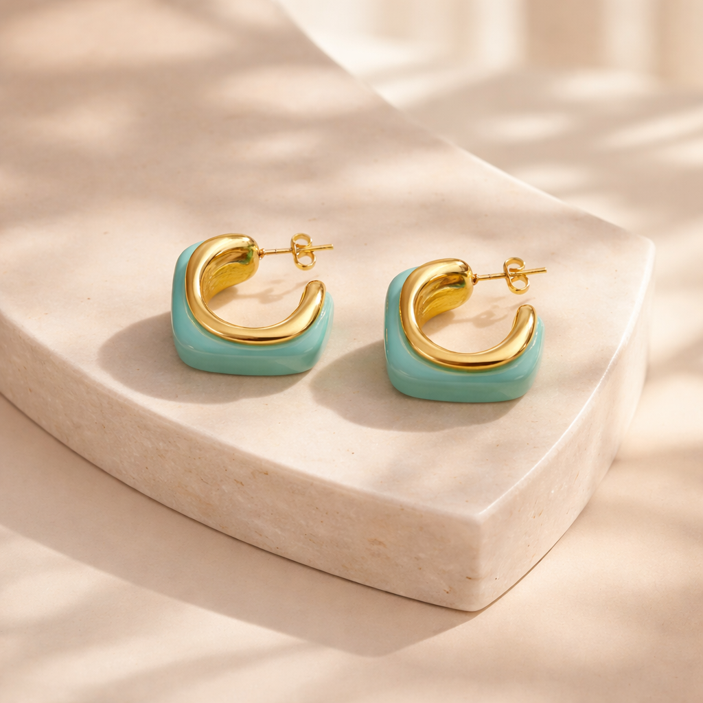 Paros earrings (mint)