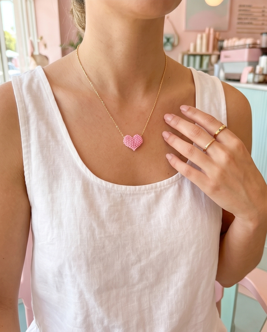 Sugar heart (pink)