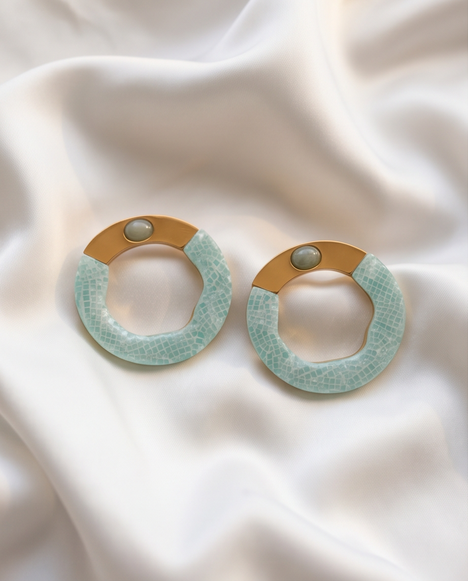 Siena earrings (mint)
