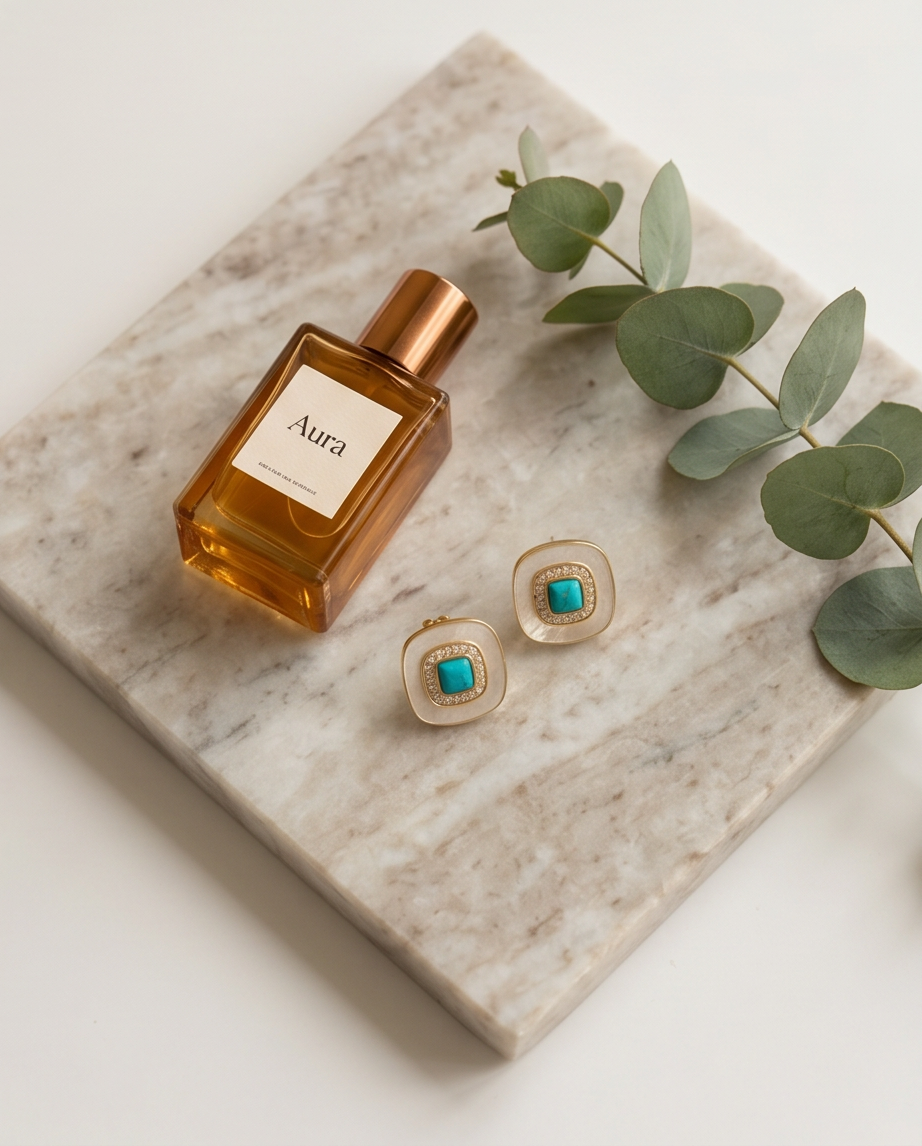Mini turquoise earrings