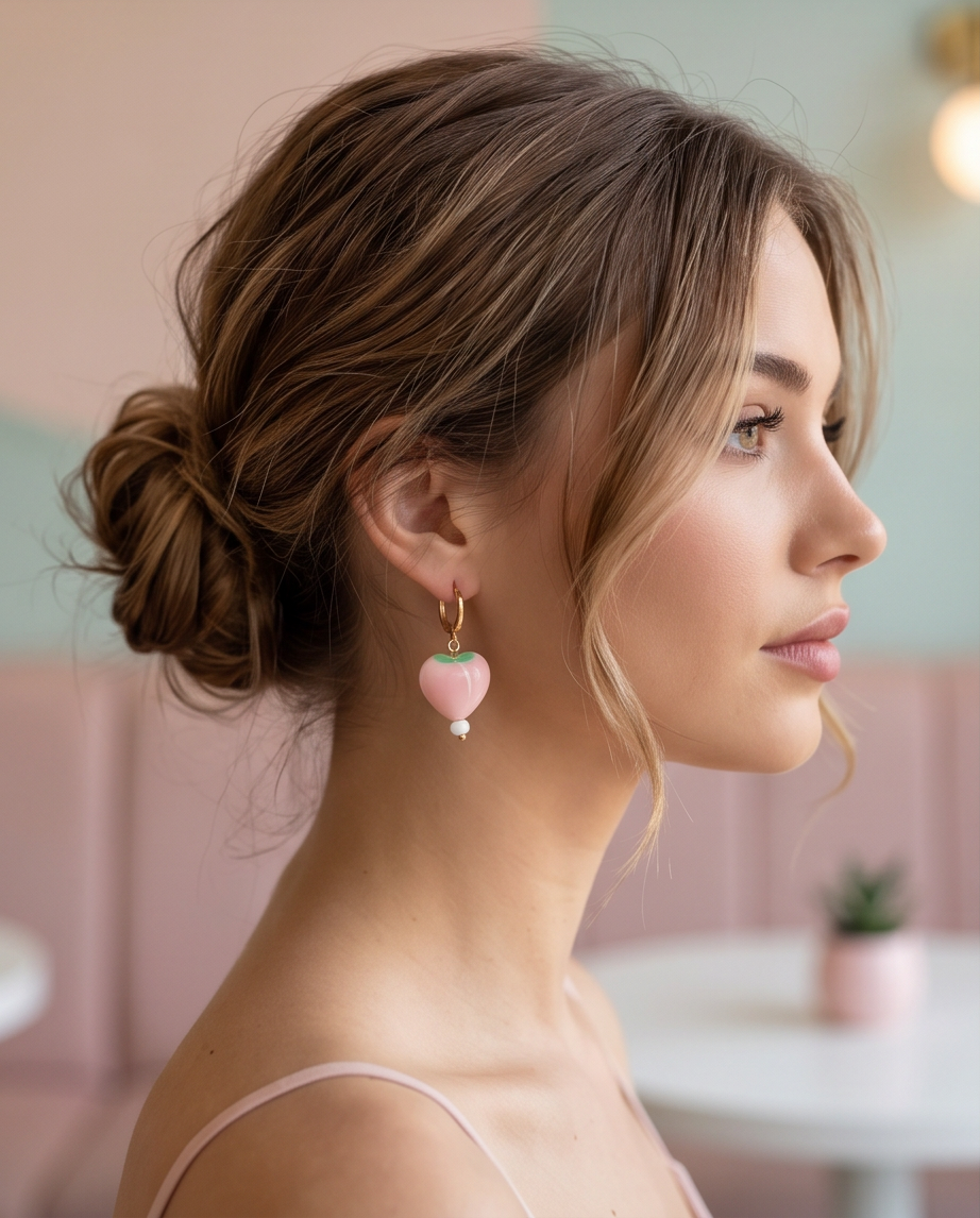 Fruity earrings (peach)