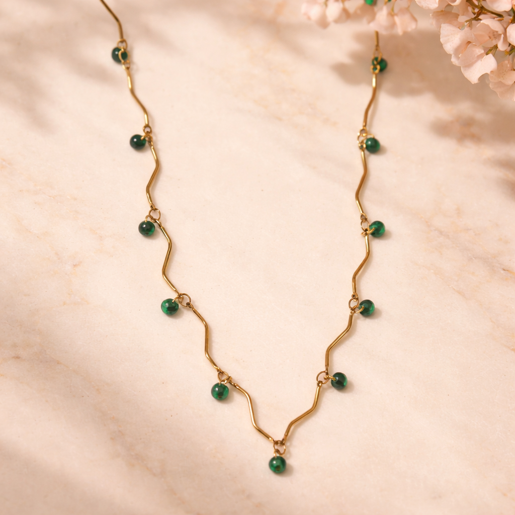 Cencia necklace (green)