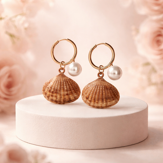 Seashell earrings
