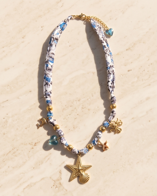 Starfish bandana necklace