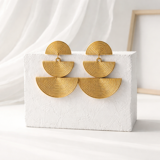 Pyramid earrings