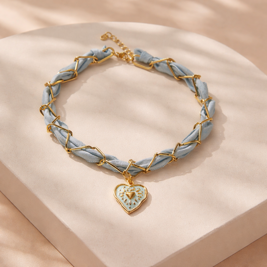 Faidra necklace (blue)