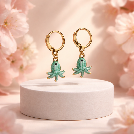 Octopus earrings (μέντα)